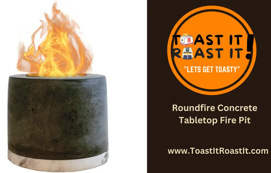 Roundfire Concrete Tabletop Fire Pit