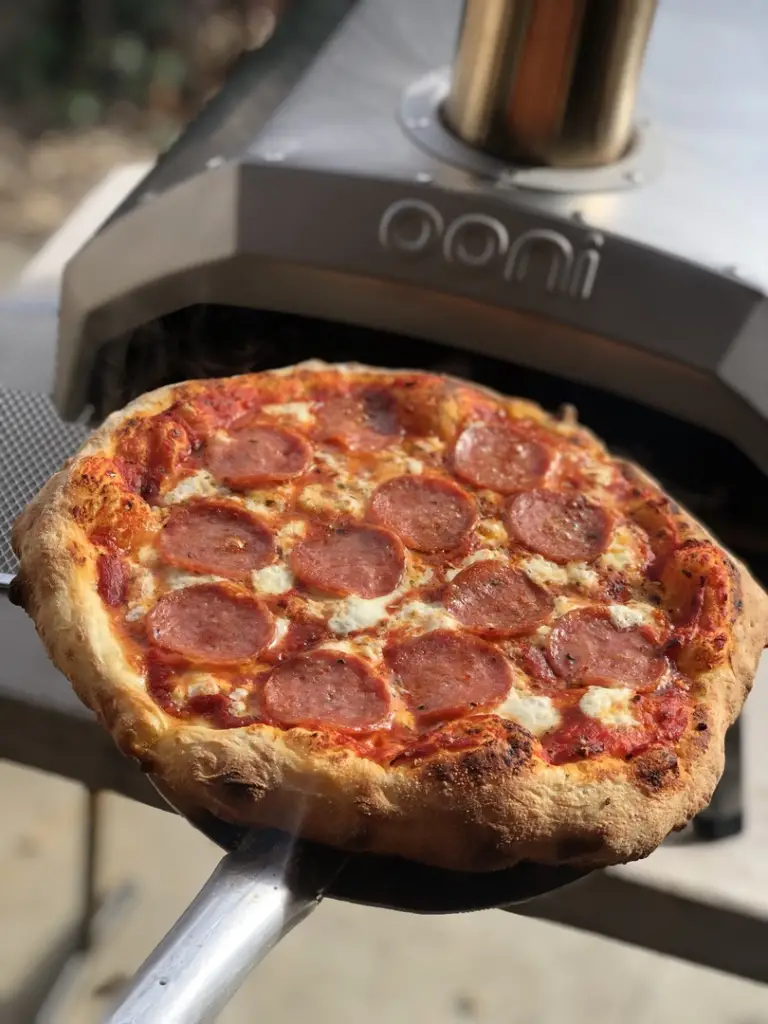 Red Baron Pizza in an Ooni Pizza Oven
