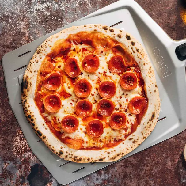 Red Baron Pizza in an Ooni Pizza Oven