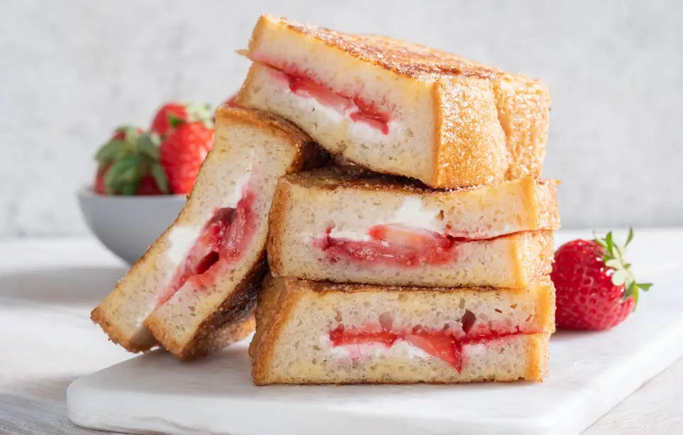 Cream Cheese Strawberry Stuffed French Toast